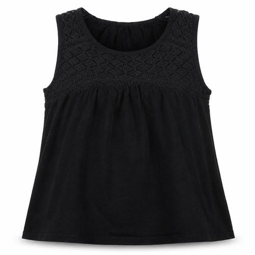 Gap Women's Black Tank Top, 2XS, Sleeveless Crochet