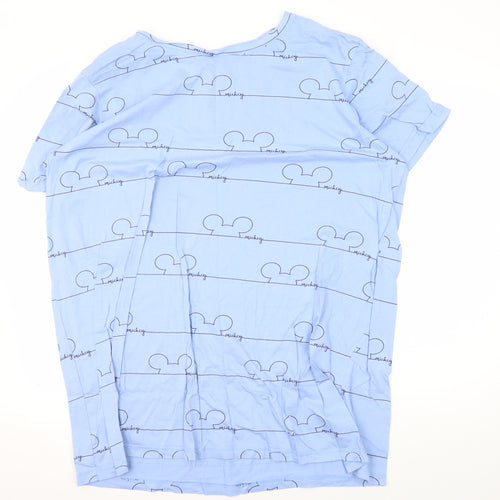 Disney Women's Mickey Mouse Blue Nightshirt, Size 18-20