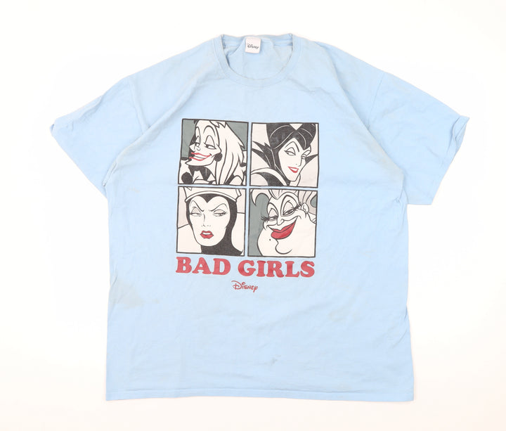 Disney Blue XL Cartoon Crew Neck T-Shirt