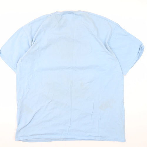 Disney Blue XL Cartoon Crew Neck T-Shirt