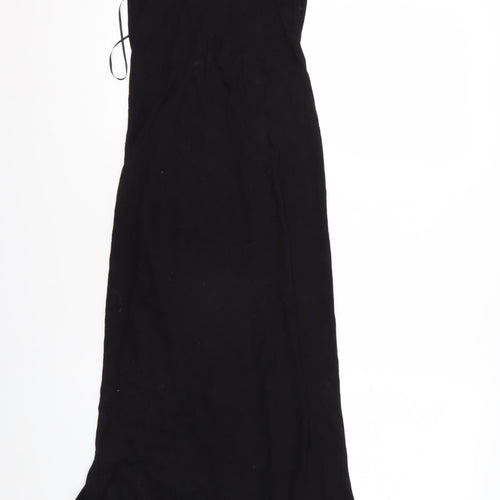 H&M Women's Black Long Slip Dress, Size S