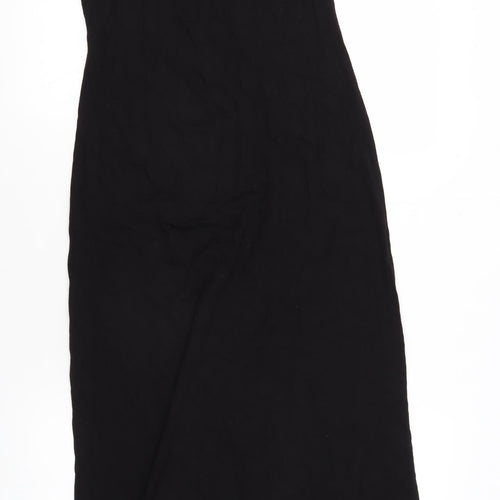 H&M Women's Black Long Slip Dress, Size S