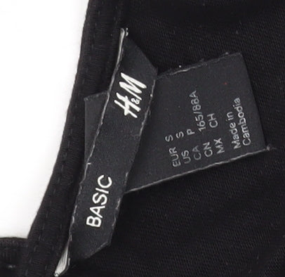 H&M Women's Black Long Slip Dress, Size S