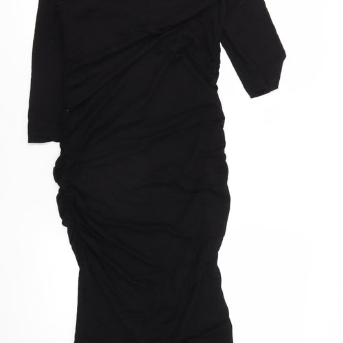Isabella Oliver Women's Black Midi Dress Size 2