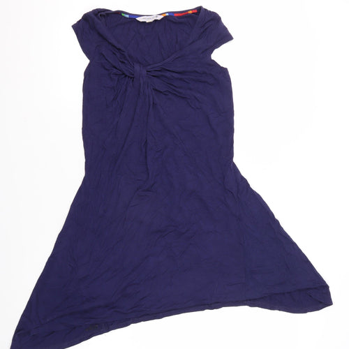 Bluh Sculpt Women's Asymmetric Blue Dress Size 8