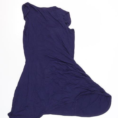 Bluh Sculpt Women's Asymmetric Blue Dress Size 8