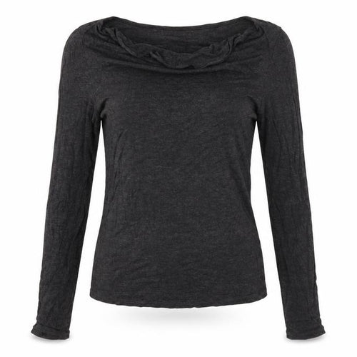 Mango Basics Women's Black Long Sleeve T-Shirt Size 4