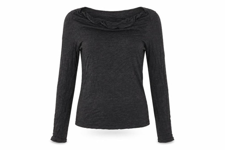 Mango Basics Women's Black Long Sleeve T-Shirt Size 4