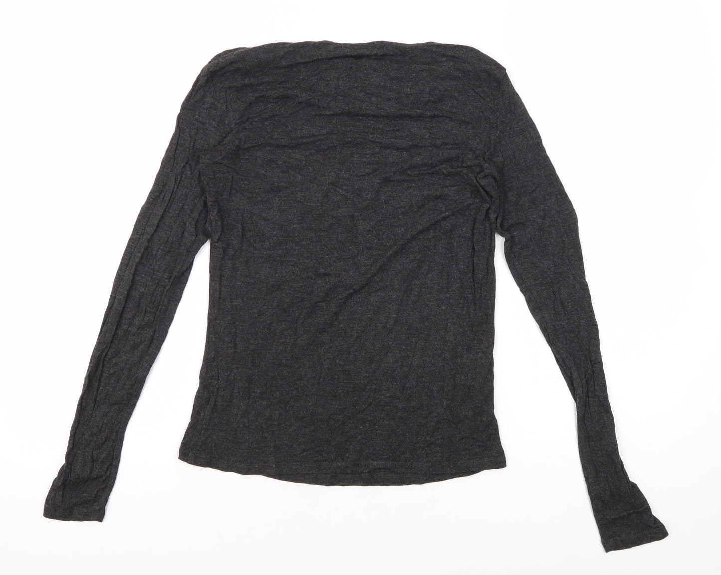Mango Basics Women's Black Long Sleeve T-Shirt Size 4