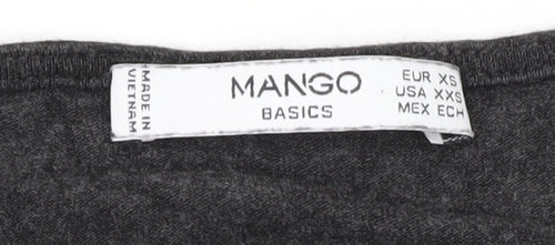 Mango Basics Women's Black Long Sleeve T-Shirt Size 4