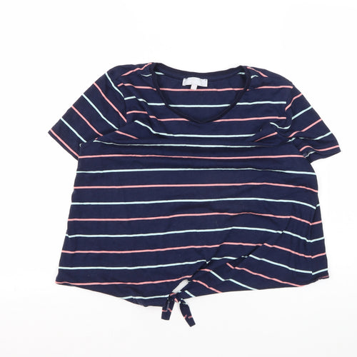 Red Herring Women's Multicoloured Striped T-Shirt Size 16