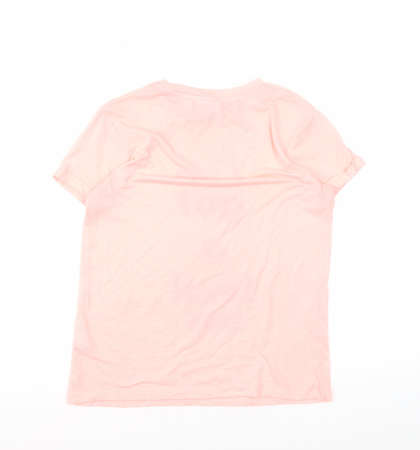 Love Island Women's Pink Crew Neck T-Shirt Size 10