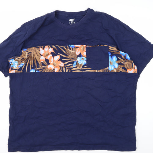 Lands' End Men's XL Blue Beach Graphic T-Shirt