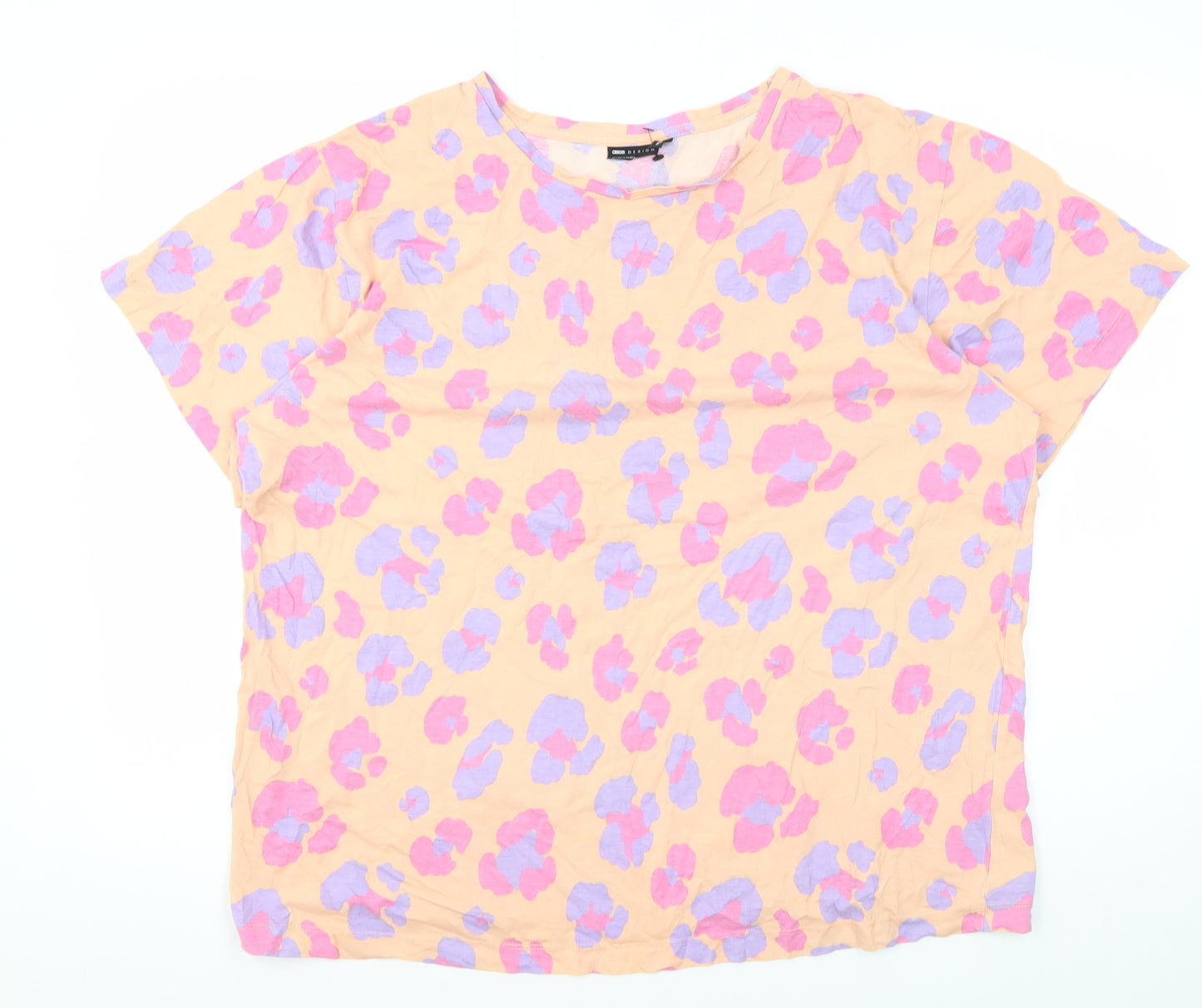 ASOS Design Women's Beige Floral T-Shirt Size 12