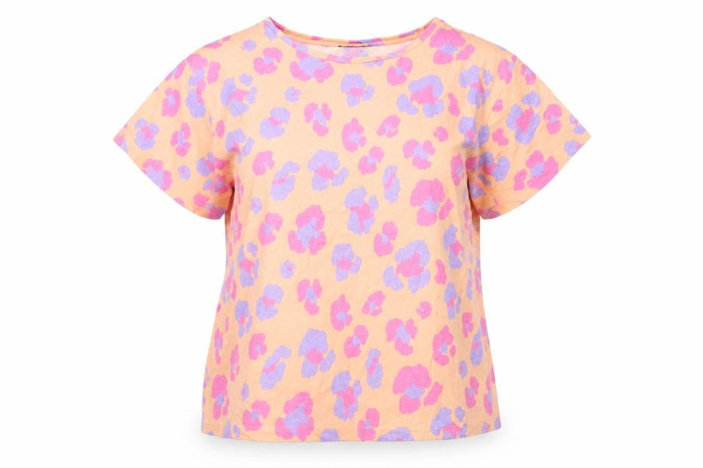 ASOS Design Women's Beige Floral T-Shirt Size 12