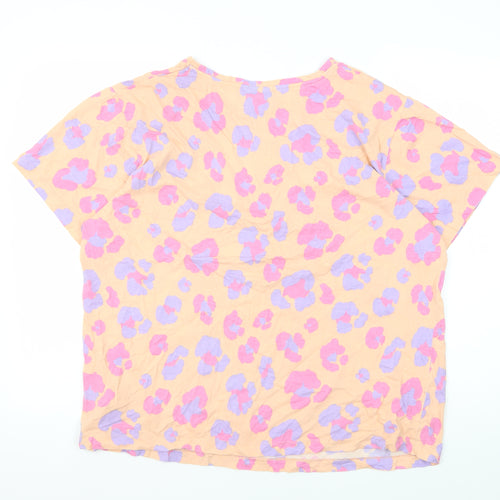 ASOS Design Women's Beige Floral T-Shirt Size 12