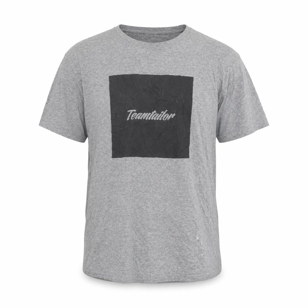 Clique Men's Grey XL Logo T-Shirt, Crew Neck, Casual Wear
