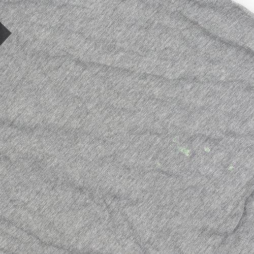 Clique Men's Grey XL Logo T-Shirt, Crew Neck, Casual Wear