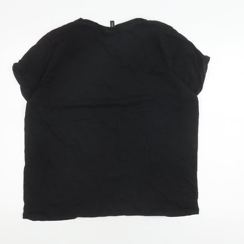 Divided Black Unisex XL T-Shirt Crew Neck Casual