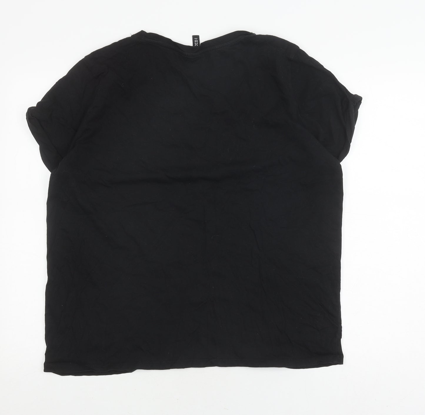 Divided Black Unisex XL T-Shirt Crew Neck Casual