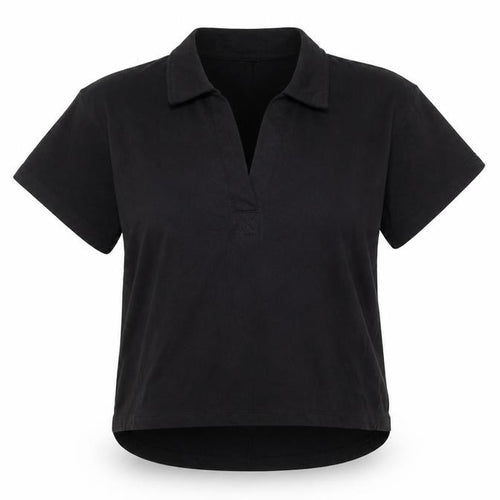 Cotton On Women's Black Polo Shirt M Casual