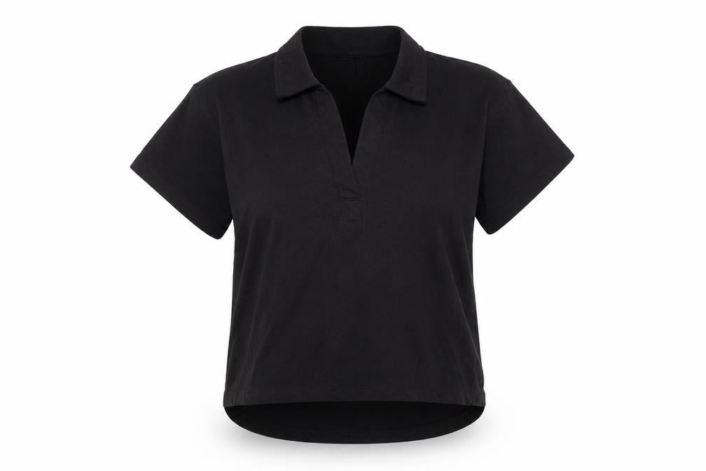 Cotton On Women's Black Polo Shirt M Casual