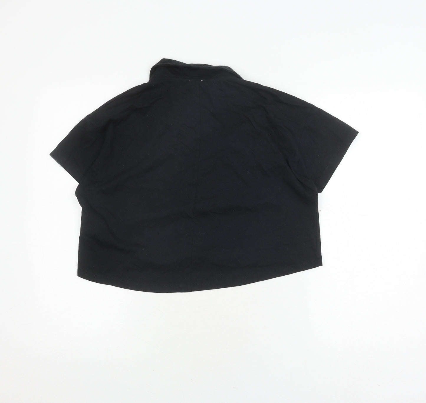 Cotton On Women's Black Polo Shirt M Casual