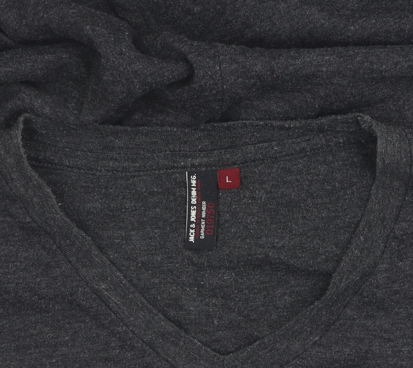 Jack & Jones Men's Grey Graphic Print T-Shirt L