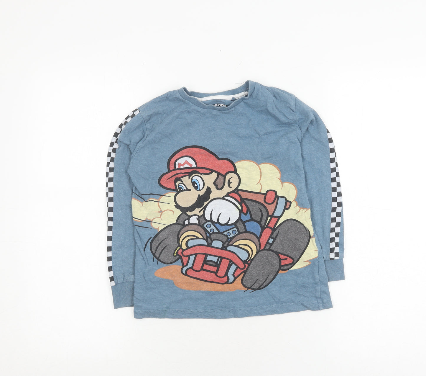 Next Boys Blue Mario Long Sleeve Graphic T-Shirt 6 Years