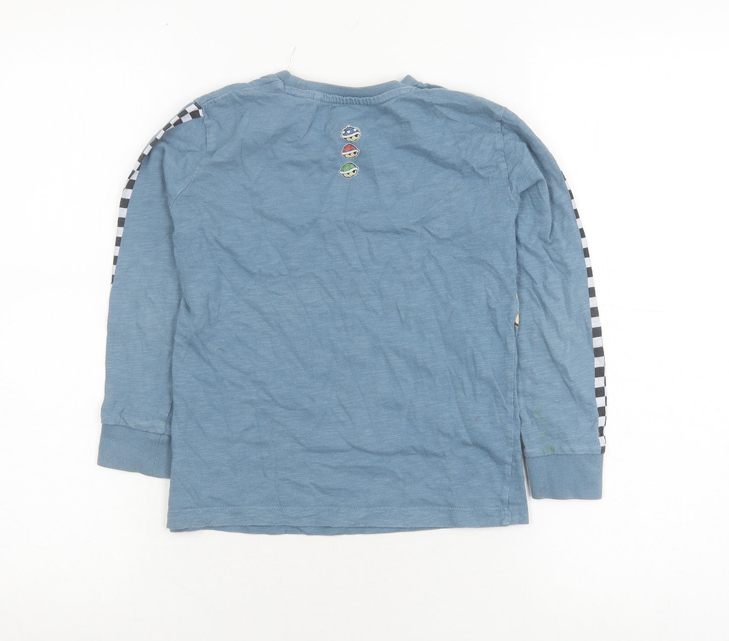 Next Boys Blue Mario Long Sleeve Graphic T-Shirt 6 Years