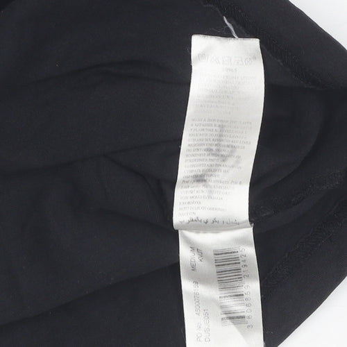 DC Shoes Boys Black T-Shirt Medium Casual Logo Crew Neck
