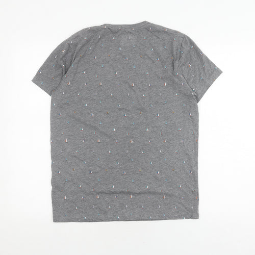 Abercrombie & Fitch Men's Grey Nautical T-Shirt, Size S