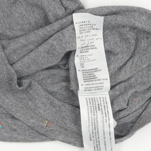 Abercrombie & Fitch Men's Grey Nautical T-Shirt, Size S