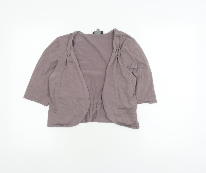 Coast Women's Grey Cardigan 3/4 Sleeve Size 12