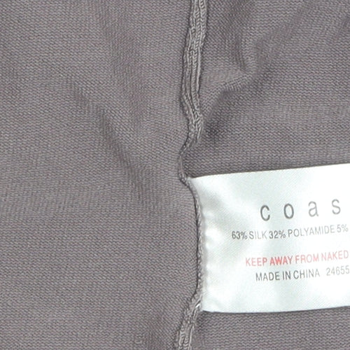 Coast Women's Grey Cardigan 3/4 Sleeve Size 12