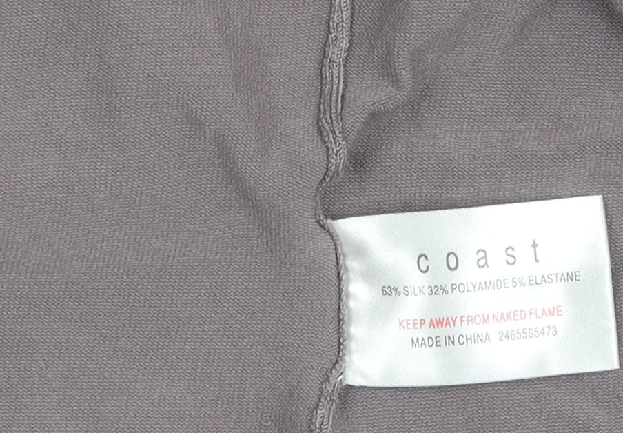 Coast Women's Grey Cardigan 3/4 Sleeve Size 12