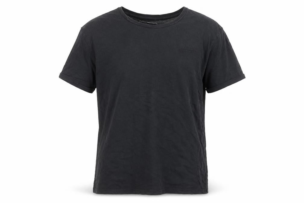 Firetrap Men's Black Cotton T-Shirt, Size L, Crew Neck