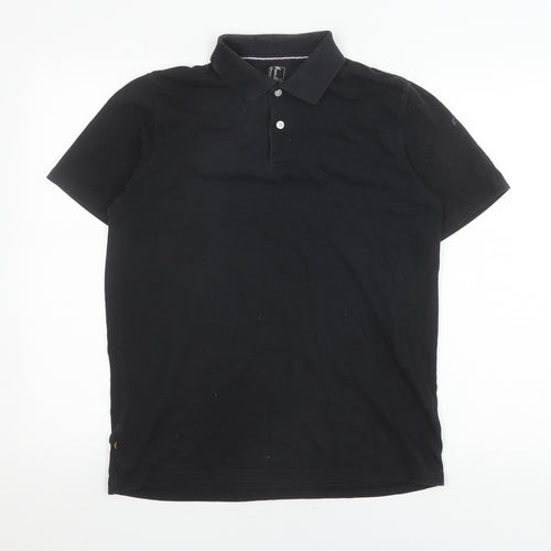 Decathlon Men's Black M Polo Shirt, Casual Cotton