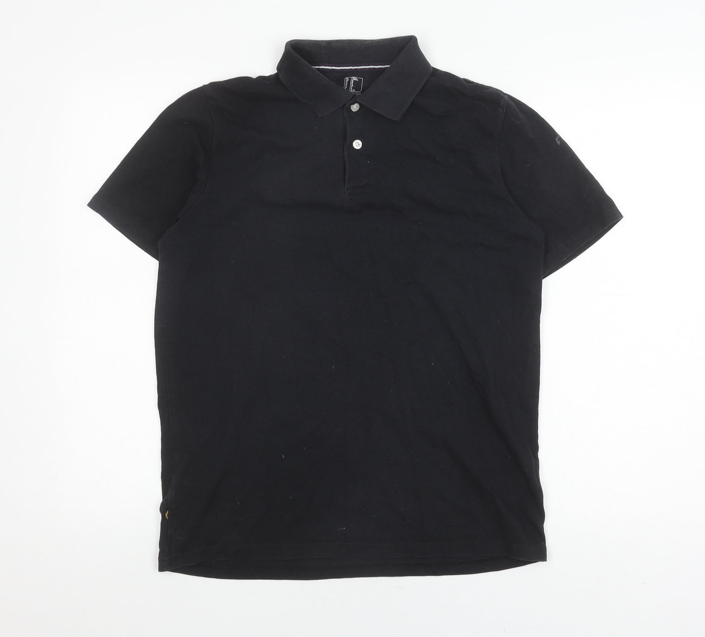 Decathlon Men's Black M Polo Shirt, Casual Cotton