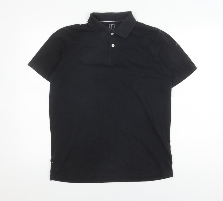Decathlon Men's Black M Polo Shirt, Casual Cotton