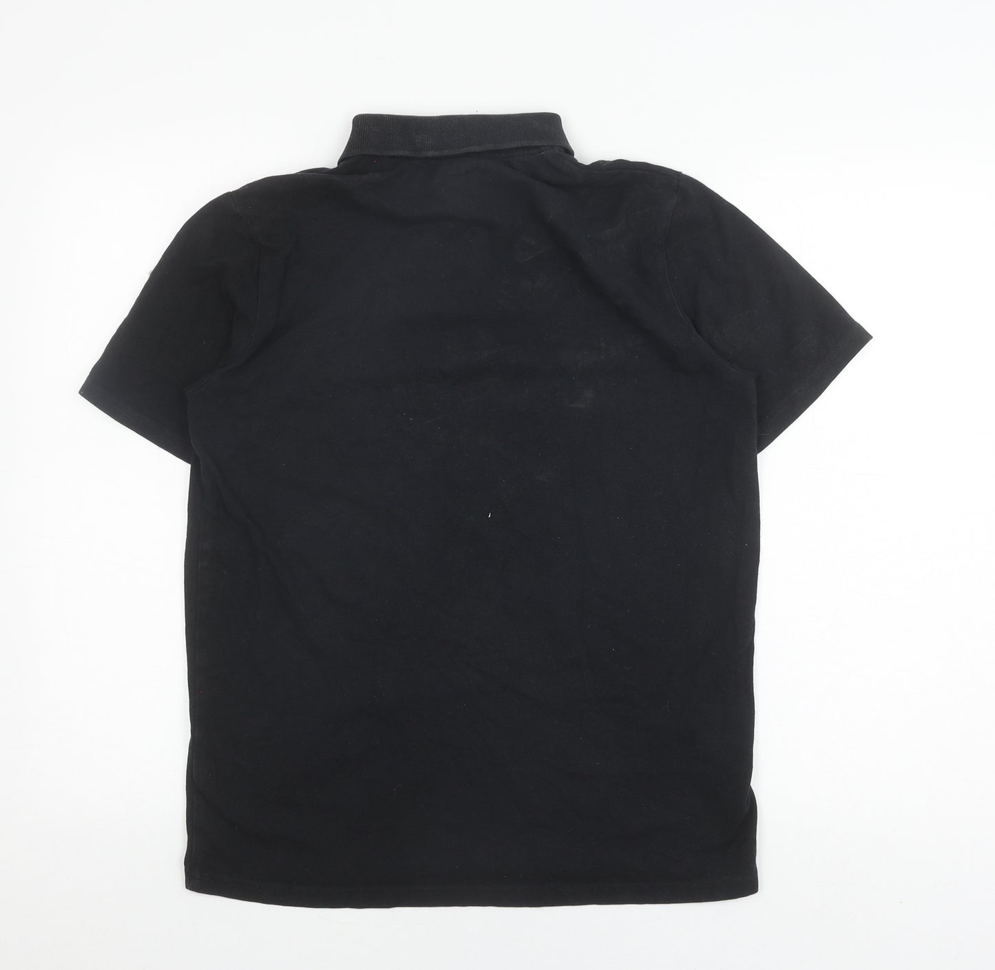 Decathlon Men's Black M Polo Shirt, Casual Cotton