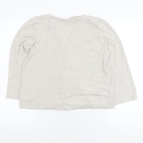Oysho Women's Grey Cardigan Size S V-Neck Button