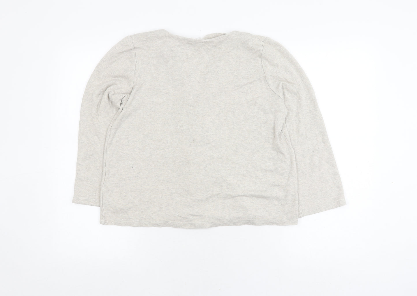 Oysho Women's Grey Cardigan Size S V-Neck Button