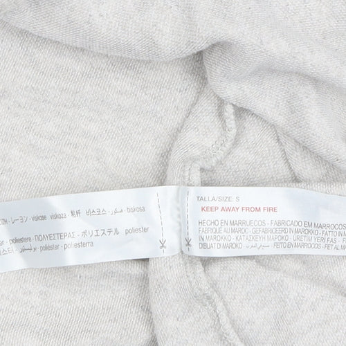 Oysho Women's Grey Cardigan Size S V-Neck Button