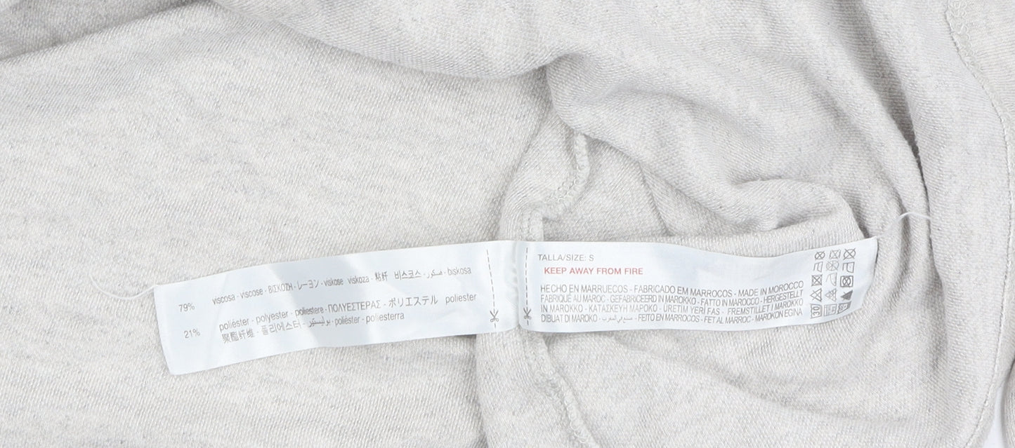 Oysho Women's Grey Cardigan Size S V-Neck Button