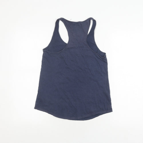 Converse Women's Blue Tank Top - Size S, Basic Style