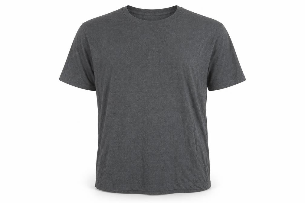 Front view of Donnay Men's Grey 2XL Crew Neck T-Shirt