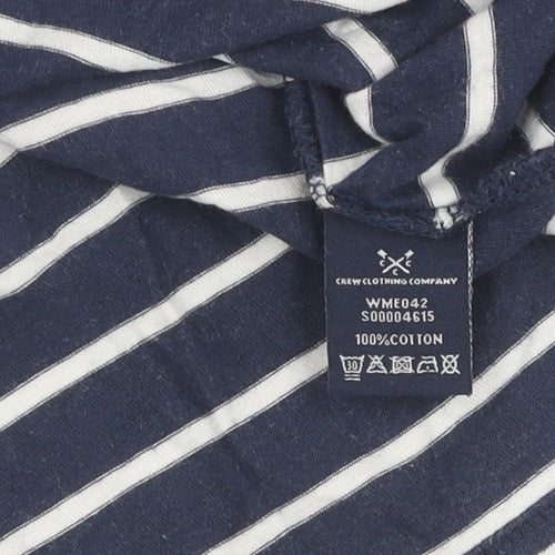 Crew Clothing Womens Blue Striped T-Shirt Size 8