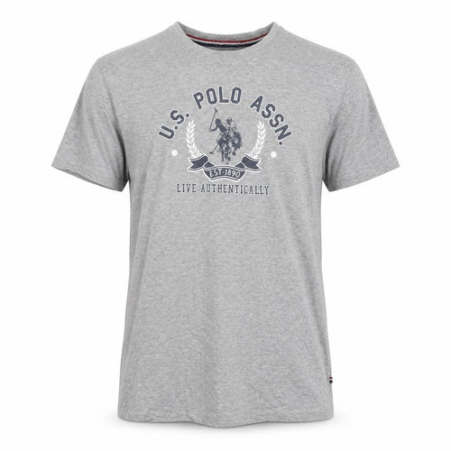 U.S. Polo Assn. Men's Grey Logo T-Shirt, Size L
