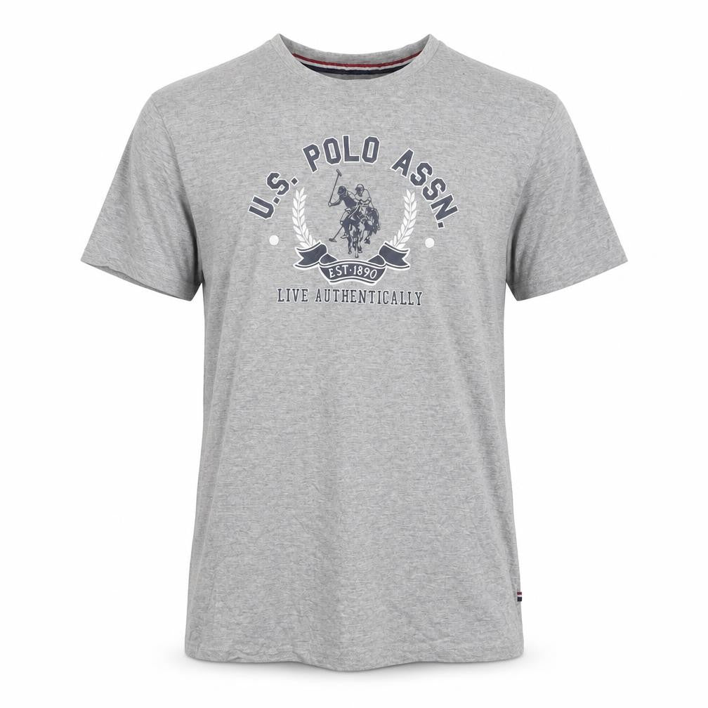 U.S. Polo Assn. Men's Grey Logo T-Shirt, Size L